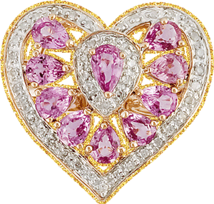 Gif animé coeur bijoux